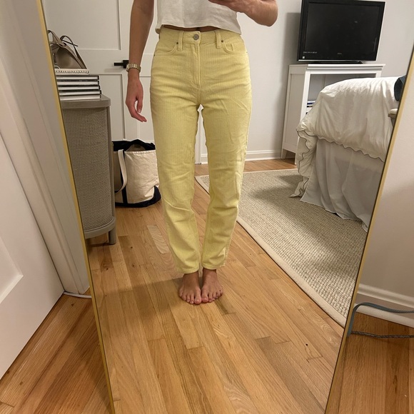 BDG High Rise Yellow Women's Jeans - Picture 1 of 6